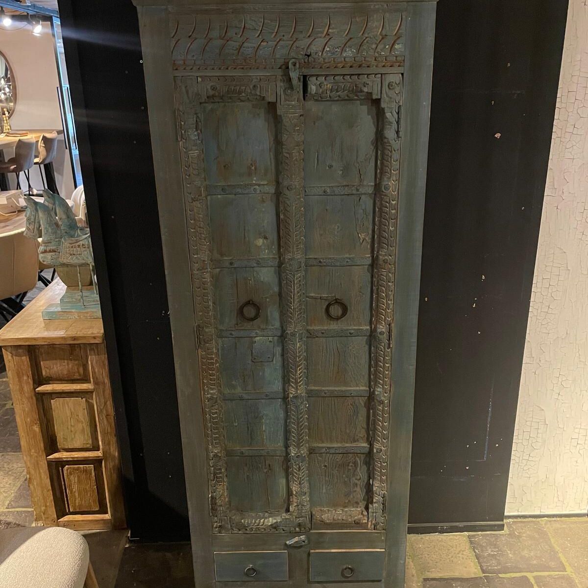 Kast blauw India