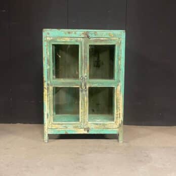 Glaskast blauw India